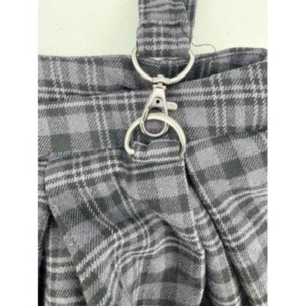 Hot Topic Plaid Mini Skirt w Suspenders Goth Grunge Y2K S - Picture 5 of 13